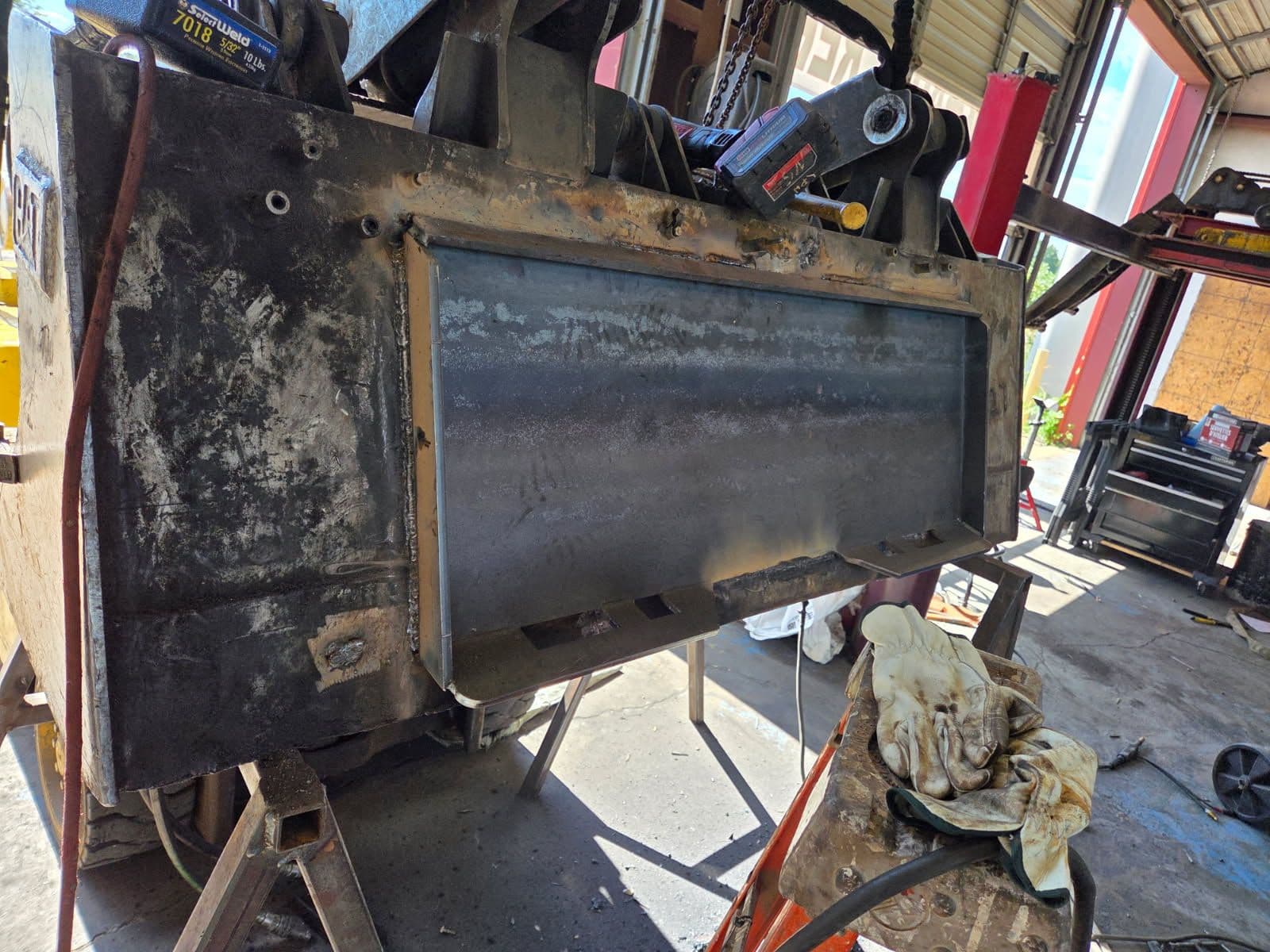 Quick Attach Plate Replacement on Skid Steer Bucket in Clarksville AR