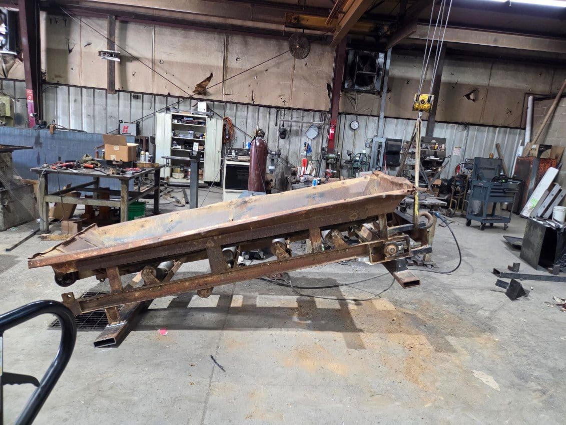 Reinforcing Conveyor Hitch and Feet in Clarksville